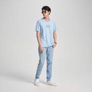 EDWIN 男裝 BOX LOGO短袖T恤 (淺藍色) #上衣