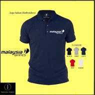 In Stock Men's Polo Shirt Malaysia Airlines Polo Shirt Unisex Malaysia Airlines Uniform Employee Sty