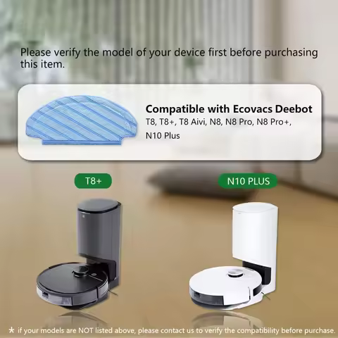 Washable Deebot Mopping Pads compatible with DEEBOT OZMO T8 AIVI T8 OZMO N8 Pro N8 Pro+ N8+ N10 Plus