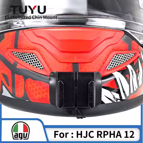 for HJC RPHA12 Custom Aluminium Helmet Chin Mount for GoPro13 12 11 10 Insta360 X4 AcePro2 DJI Actio