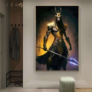 Perilla-ภาพเหมือนของ Anubisภาพวาดสีน้ำมันโปสเตอร์ศิลปะและภาพพิมพ์เทพเจ้าอียิปต์จิตรกรรมฝาผนังที่ทันส