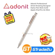 Adonit Professional Artist Drawing Designer Stylus Pen Note Gold Apple iPad Pro Air Mini