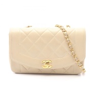 【二手】香奈兒 CHANEL 單肩包 Matelassé Diana Flap A01164 米色 小羊皮（羊皮） Matelassé Diana Chain Shoulder