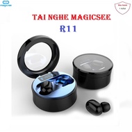 True Wrieless Magicsee R11 TWS Wireless Bluetooth Headset - IP67 waterproof technology, noise cancellation - Automatically Connect