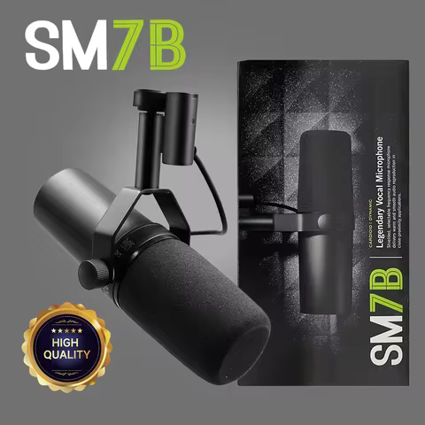 New SM7B Professional Dynamic Cardioid Microphone For Live Vocals Recording Performance Studio Selec