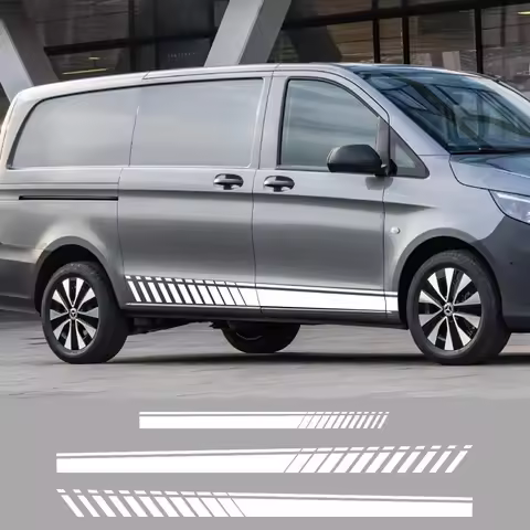 3Pcs Car Stickers For Mercedes Benz Vito V Class Viano W638 W639 W447 Marco Polo EQV Camper Van Viny