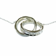Mint condition☆TIFFANY&Co. Tiffany 1837 Interlocking Circle Pendant AG925 Necklace, Silver, Weight 4
