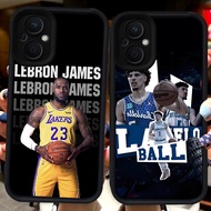 Black Casing for OPPO Reno 7Z 8Z Find X5 8 7 Lite 5G H106 Basketball Star