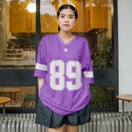 Fb17- Jersey Outfit Style Boxy Fit Cute Graphic 89 Long Sleeve Jersey/ Jersey/