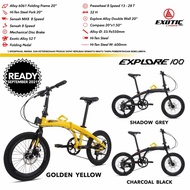 Sepeda Lipat/Bicycle Folding Exotic 20 inch Explore 100 8speed
