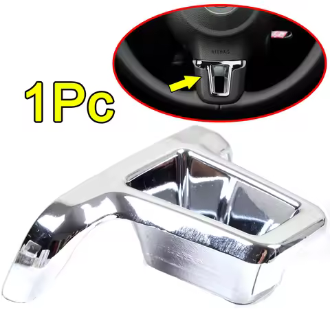 Chrome Steering Wheel Trim Cover For VW Golf MK6 Polo Jetta Bora Caddy Car Accessories 2009 2010 201