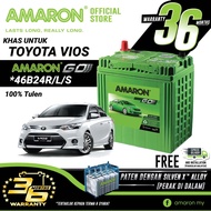 AMARON GO Series 46B24R/L/S Bateri Kereta Tahan Lama Untuk Toyota Vios