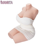 MANRITA Adult Male Toys Silicone Big Breast Big Ass Masturbator Doll Vagina Half Body Sex Doll