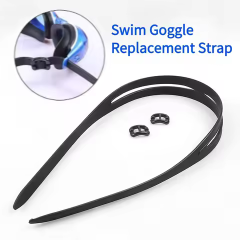 1pc Swim Goggle Replacement Strap Swimming Goggle Strap Swim Eyewear Universal Silicone D-Ring Buckl