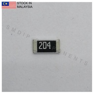 10PCS Taiwan-Grade 200k ±5%, 0805 SMD Resistor (204)