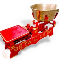 timbangan kodok duduk meja SWADAYA SW 10 kg set bandul KUNINGAN MODEL LAMA atau besi cor