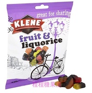 Dutch specialty Klene Fruit Liquorice fruit licorice candy throat cough 220g