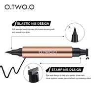 O.two.o 2 In 1 Stamp Liquid Eyeliner Long-lasting Waterproof Eyes Makeup V8o3