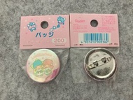 Sanrio Little Twin Stars 雙子星 1999 日本製 扣針 襟章
