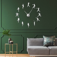 Baseball Sports diy Wall Wall Clock Simple Frameless Acrylic Mirror Sticker Clock Customized Clock