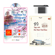 [HCM]Sách- combo: Nhớ hán tự thông qua chiết tự chữ Hán và Tập Vở Tập Viết 214 Bộ Thủ Chữ H