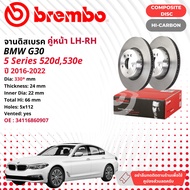 [BREMBO Composite DISC] จานดิสเบรค 2 ใบ จานดิสเบรคหน้า จานเบรคหน้า OE: 34116860907 สำหรับ BMW 5 Seri