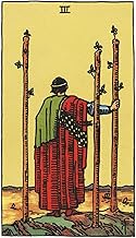 The Three of Wands: 156 College Ruled Lined Pages (78 leaves), 5x8 Notebook, Journal, Diary, Planner