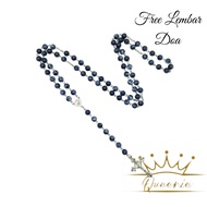 New Rosary 77x Our Father Navy Marble Beads | Catholic Prayer Rosary Necklace