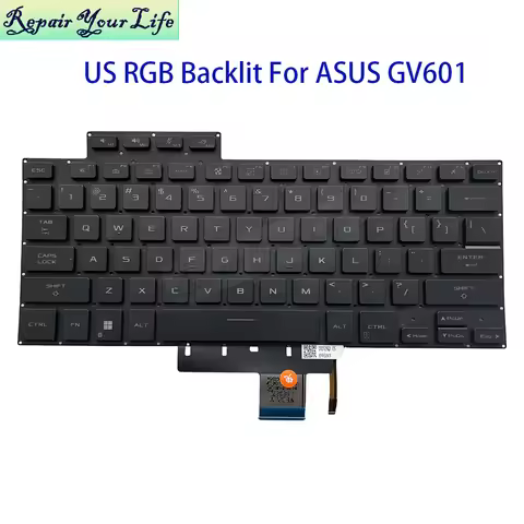 US English Notebook RGB/Colorful Backlit Keyboard Backlight For ASUS ROG Flow X16 GV601 GV601RE GV60