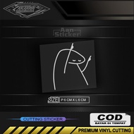 Cute midle finger stickers cute cartoon stickers v1 cute emot stickers cutting stickers