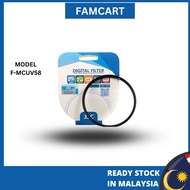 ready stock JJC A+ F-MCUV58 Multi-coated MC UV Ultra Slim Lens Filter 58mmfor Camera DSLR Lens (Japa