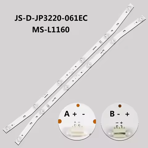 LED blaklight strip For AKAI LED32HD340 JS-D-JP3220-061EC E32F2000 MCPCB AKTV3222 ST3151A05-8 V320BJ