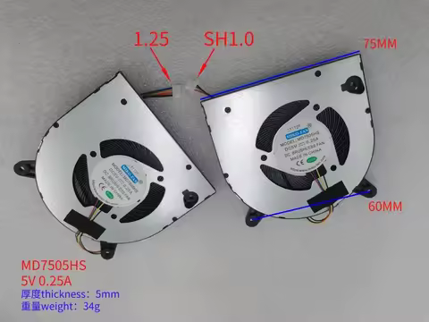 Laptop CPU FAN For Teclast F15 Pro BF07505H05FP New nb750505hht4b01f21 bf075d05p Bf07505h05fp MD7505