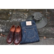 katfrogger -Jeans 21oz Slavic Fabric Pink Edge Slim And Straight Skirt