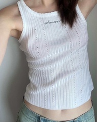 Devon Knitty Beaded Logo Tank