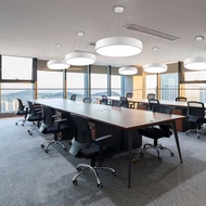 Modern Office Chandelier, Round Gym Shopping Mall Supermarket Industrial Style Pendant Light