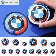 BMW GROUP 7Pcs Car Hood Front Rear Trunk Hubcap Emblem For BMW 50Th Anniversary M E36 E46 E53 E90 E6