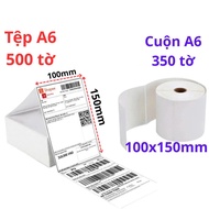 Thermal Printing Paper 100x150 A6 Size File 500 Stamps, Roll A6 100x150 350 Stamps Pre-Layered for S
