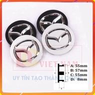 Mazda Logo for rim, rim, wheel diameter 57mm - Product code: MAD57 - GENUINE PRODUCT