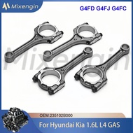 Auto Engine Parts 4pcs Connecting Rod Kit For Hyundai Accent Elantra Kia Carens 1.6 L T L4 GAS G4FD 