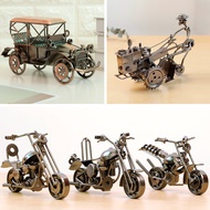 Vintage Motorcycle Model Living Room Porch Wine Cabinet Ornament Home Ornament Creative Crafts Small