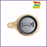 Cast Iron 6" Round Sizzling Plate Set of 3