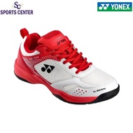 New Yonex Mach White/Ruby Red Badminton Shoes
