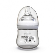 史努比 寬口初生玻璃護理奶瓶80ML
