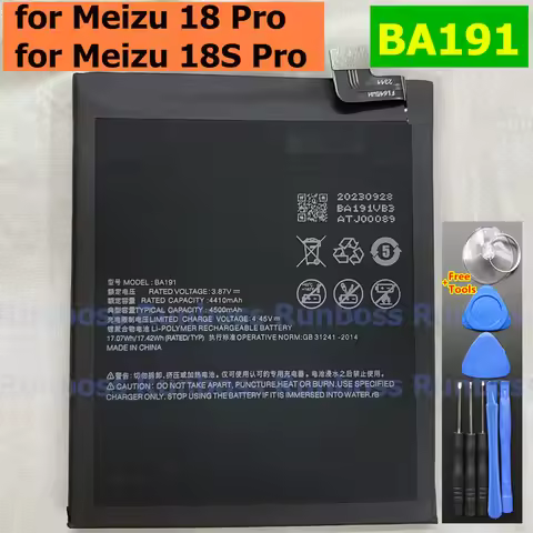 BA191 4500mAh Replacement Battery For Meizu 18 Pro 5G , 18S Pro 5G Cell Phone