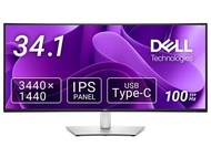 Dell Pro 34 Plus P3425WE 34.1インチ曲面 USB-C ハブ モニター 3440×1440/HDMI、DisplayPort、USB-C/ブラック/スピーカー:なし(メーカー