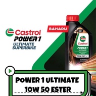 * LIMITED PROMOTION CASTROL POWER 1 ULTIMATE ESTER 10W50 FORMULA RACING ESTER 4T 100% ORIGINAL