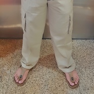 Celana Net TV Trans Cargo Khaki Krem PDH Panjang Cream