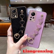 Casing oppo Reno 10 pro 5G OPPO Reno 11 5g reno 10 pro plus 5g 2023 phone case Softcase Electroplated silicone shockproof Cover new design Love Bracelet for Girls DDAX01