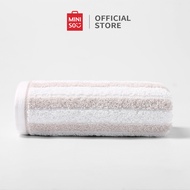 MINISO Handuk Bath Towel Cotton Bulu Karang Klasik Bergaris Polyester handuk lembut penyerapan air c